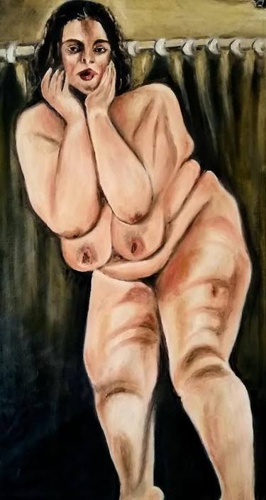 Original Expressionism Nude Paintings by Maher Hassan Aboelenen