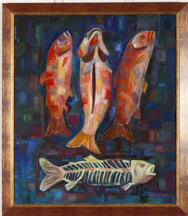 Original Fish Paintings by Dimitar Mitov - Komshin