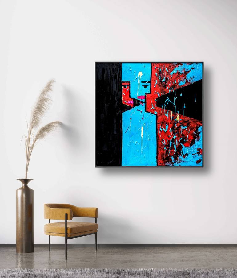 Original Abstract Expressionism Abstract Painting by Petro Hondurak