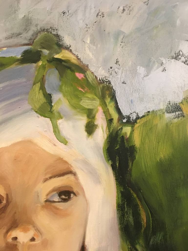 Original Figurative Children Painting by Carina Mitrani