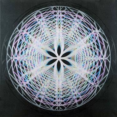 Original Abstract Geometric Paintings by Ahn Lee