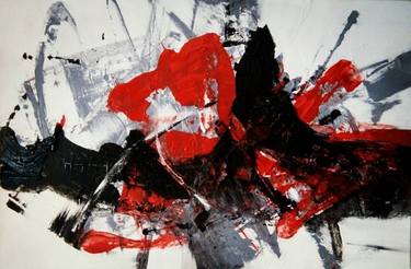 Original Abstract Expressionism Abstract Paintings by Kasem Khaolaor