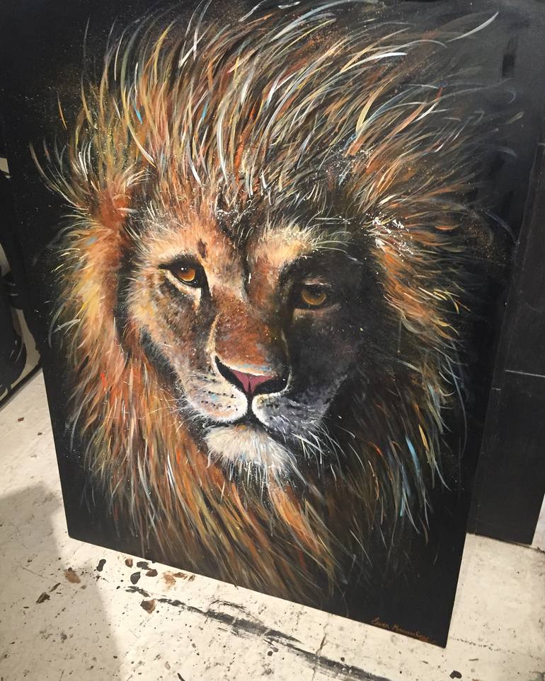 Original Expressionism Animal Painting by Ewen Macaulay