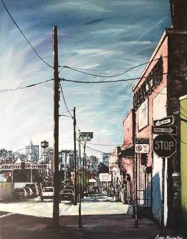 Original Expressionism Cities Painting by Ewen Macaulay