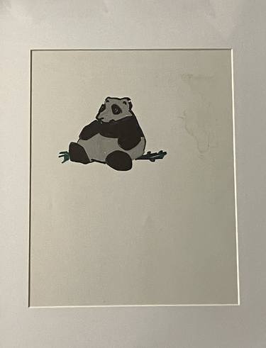 Panda Hand Drawn, sharpie marker on acetate 11" x 14" thumb