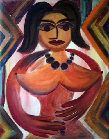 Original Women Painting by Tusitha Wickramarathna