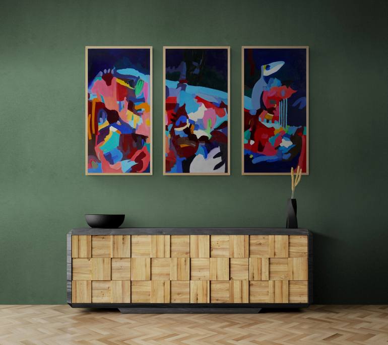 Original Abstract Painting by Valerie Erichsen Thomson