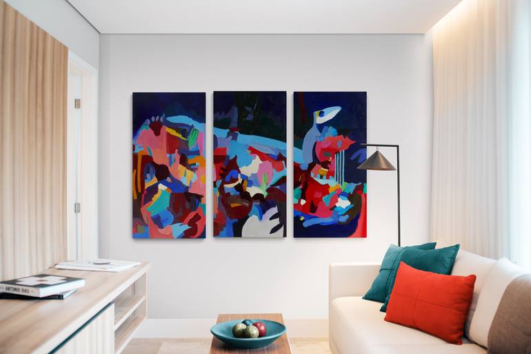 Original Abstract Painting by Valerie Erichsen Thomson