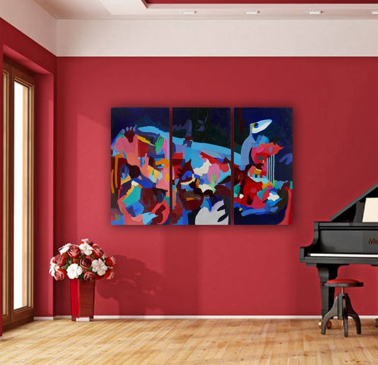 Original Abstract Painting by Valerie Erichsen Thomson