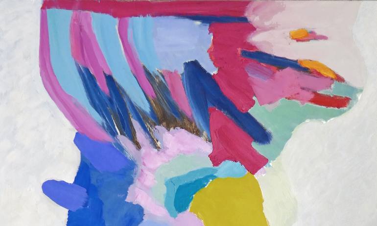 Original Abstract People Painting by Valerie Erichsen Thomson