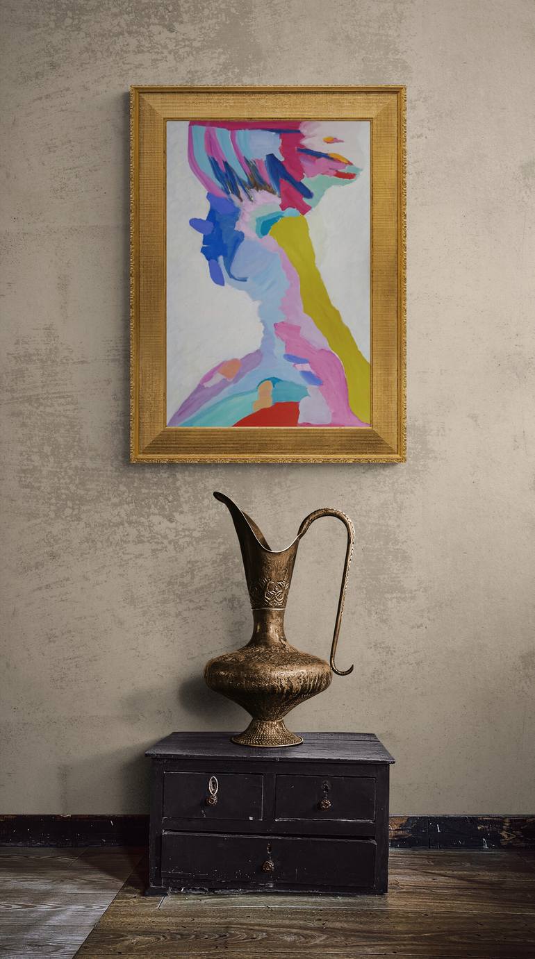 Original Abstract People Painting by Valerie Erichsen Thomson