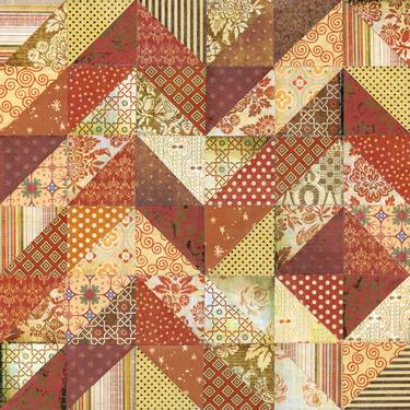 Original Geometric Collage by Christine Jermyn