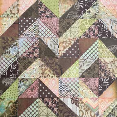 Original Geometric Collage by Christine Jermyn