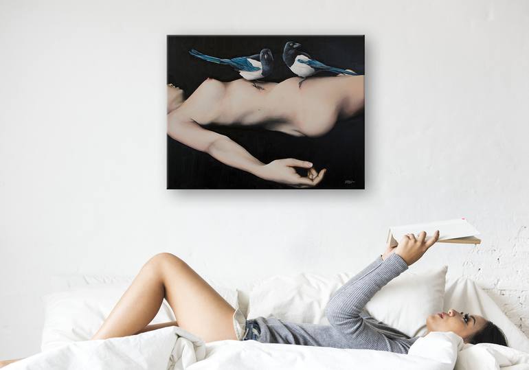 Original Figurative Nude Painting by John Ulrich