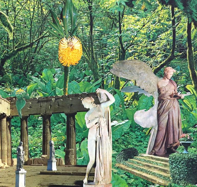 Original Photorealism Garden Collage by Clinton Gorst