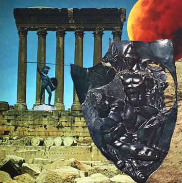 Original Photorealism Classical Mythology Collage by Clinton Gorst