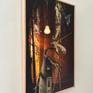STRANGE CREATURES with oak floating frame