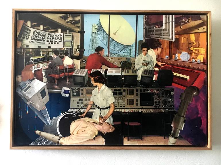 Original Science/Technology Collage by Clinton Gorst