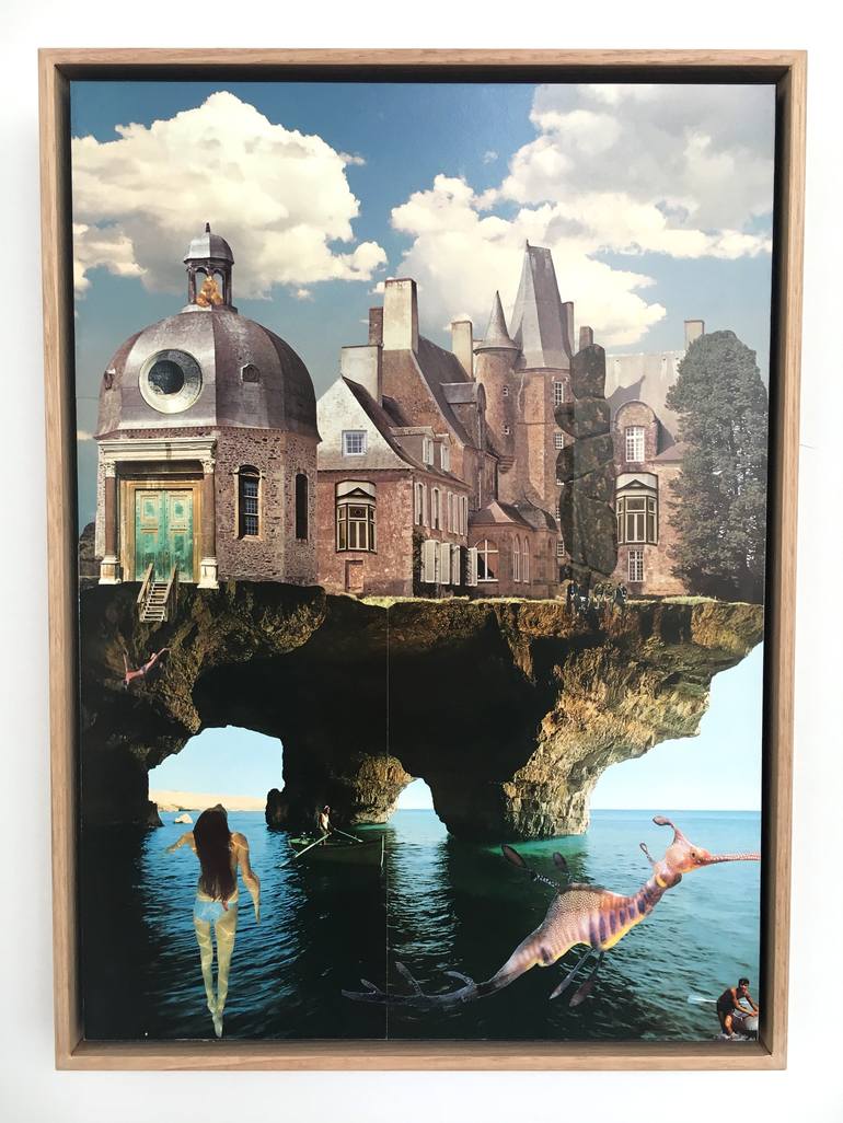 Original Surrealism Fantasy Collage by Clinton Gorst