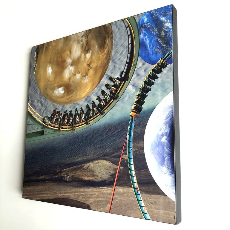 Original Pop Art Outer Space Collage by Clinton Gorst