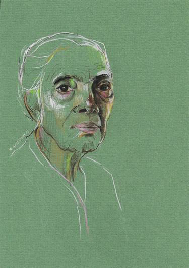 Original Figurative Portrait Drawing by Ana Palma