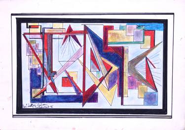 Print of Abstract Geometric Drawings by Théo Le Roux