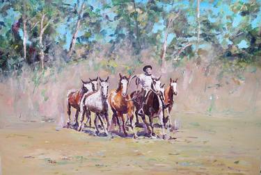Original Horse Paintings by Federico Tesei