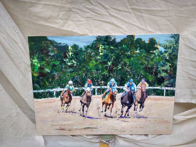 Original Figurative Horse Painting by Federico Tesei