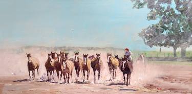 Print of Horse Paintings by Federico Tesei