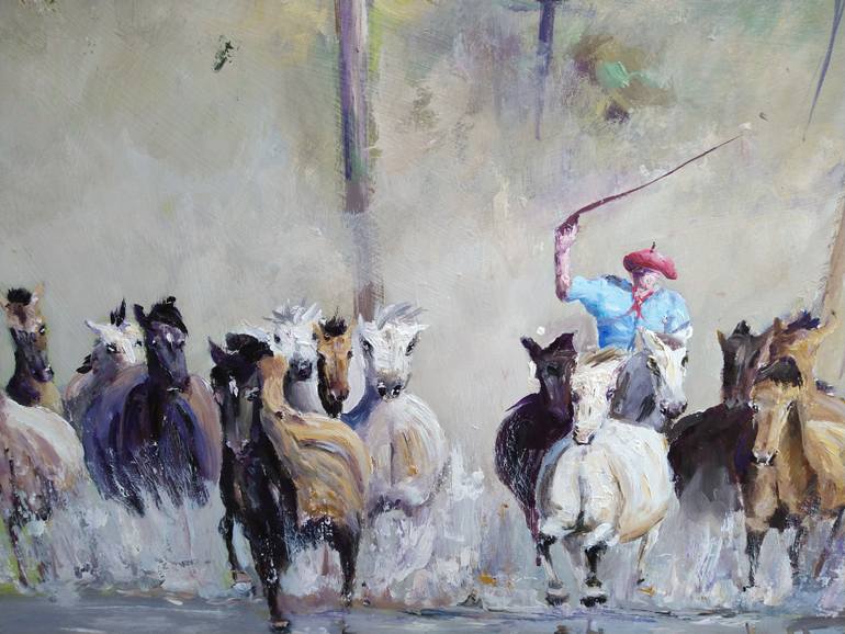 Original Figurative Horse Painting by Federico Tesei