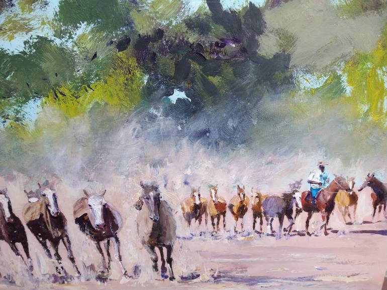 Original Figurative Horse Painting by Federico Tesei