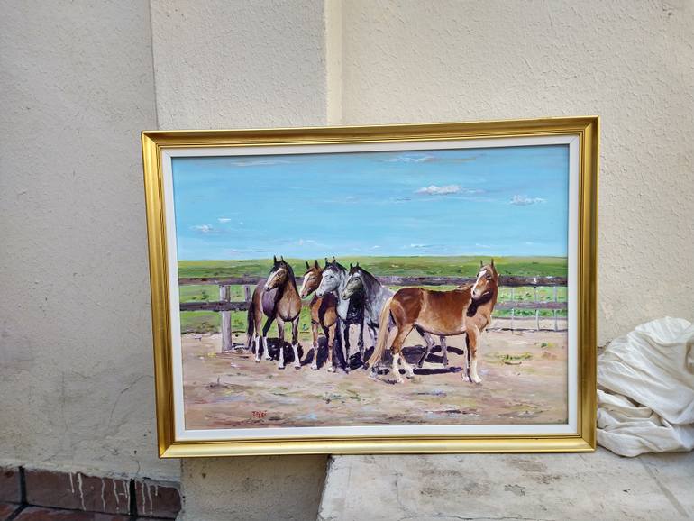 Original Realism Horse Painting by Federico Tesei