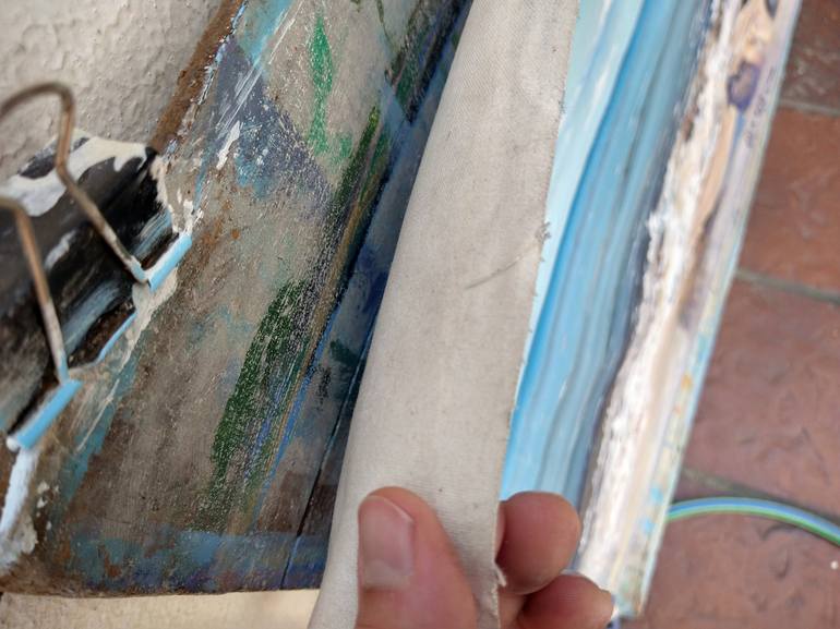 Original Expressionism Beach Painting by Federico Tesei
