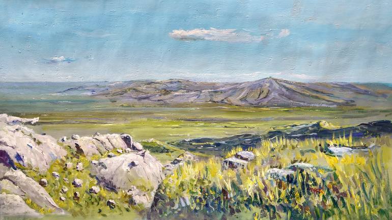 Light in the mountains Painting by Federico Tesei | Saatchi Art
