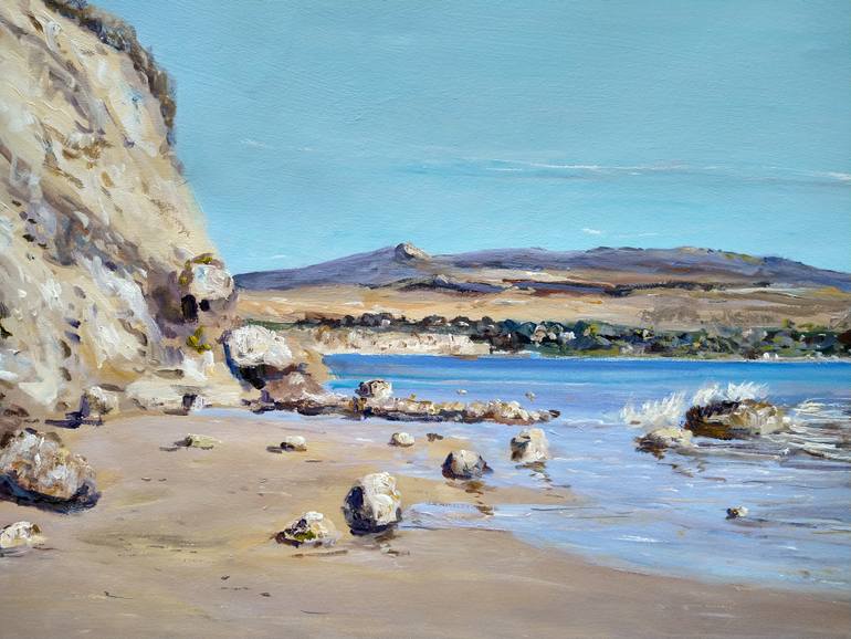 Original Figurative Beach Painting by Federico Tesei