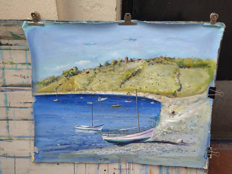 Original Realism Beach Painting by Federico Tesei