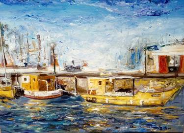 Print of Expressionism Boat Paintings by Federico Tesei