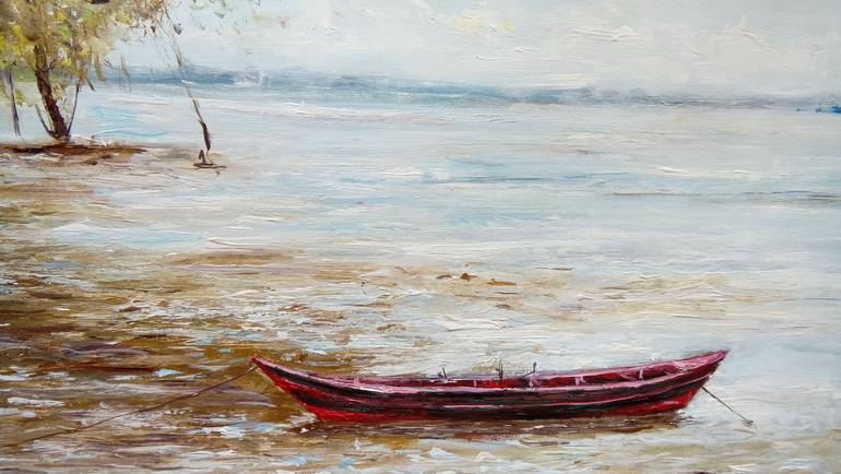 Original Impressionism Seascape Painting by Federico Tesei