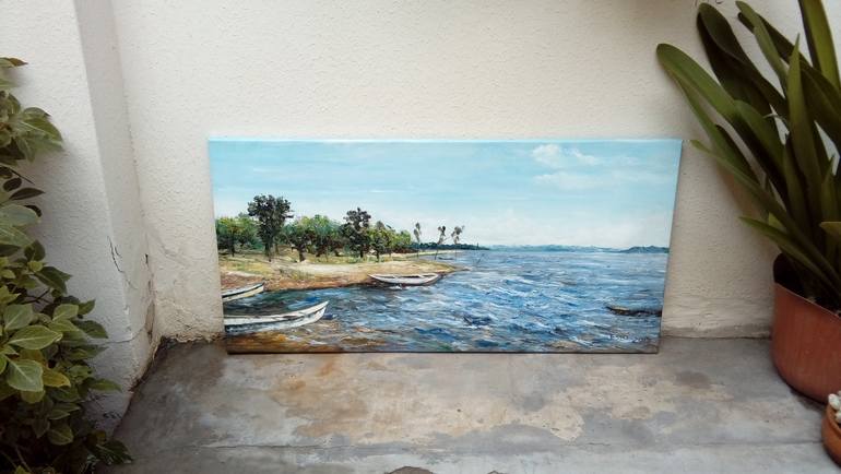 Original Impressionism Seascape Painting by Federico Tesei