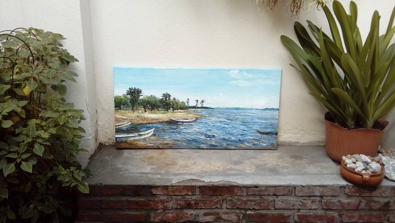 Original Impressionism Seascape Painting by Federico Tesei