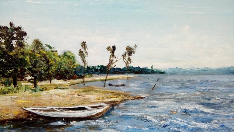 Original Impressionism Seascape Painting by Federico Tesei