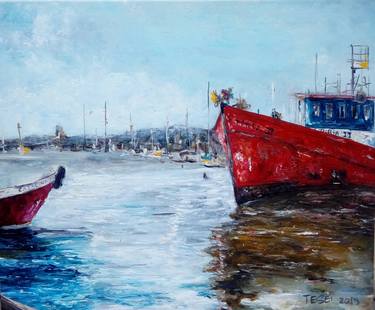 Print of Impressionism Boat Paintings by Federico Tesei