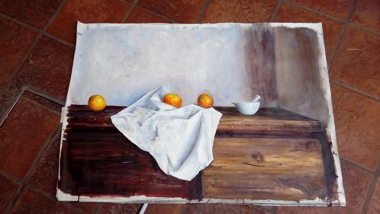 Original Figurative Still Life Painting by Federico Tesei