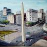 This work represents the Obelisk of Buenos Aires, a very representative symbol of this huge city.
