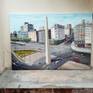 This work represents the Obelisk of Buenos Aires, a very representative symbol of this huge city.