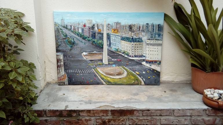 Original Figurative Cities Painting by Federico Tesei