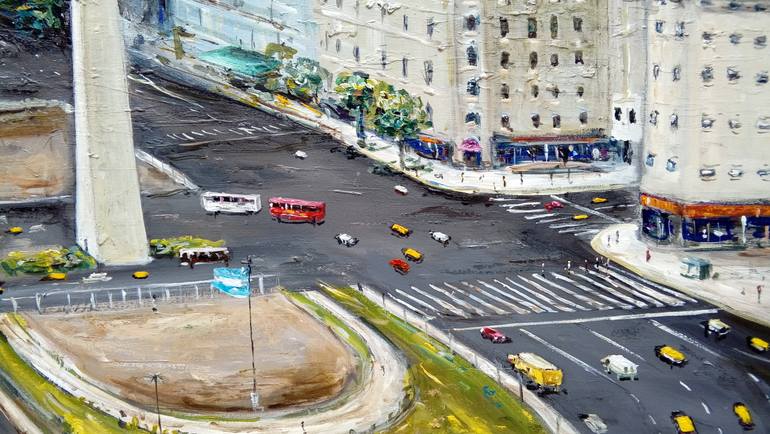 Original Figurative Cities Painting by Federico Tesei