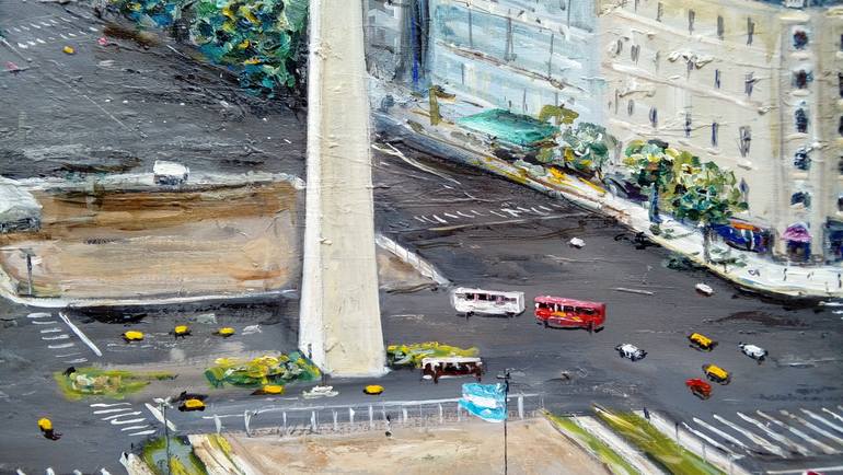 Original Figurative Cities Painting by Federico Tesei