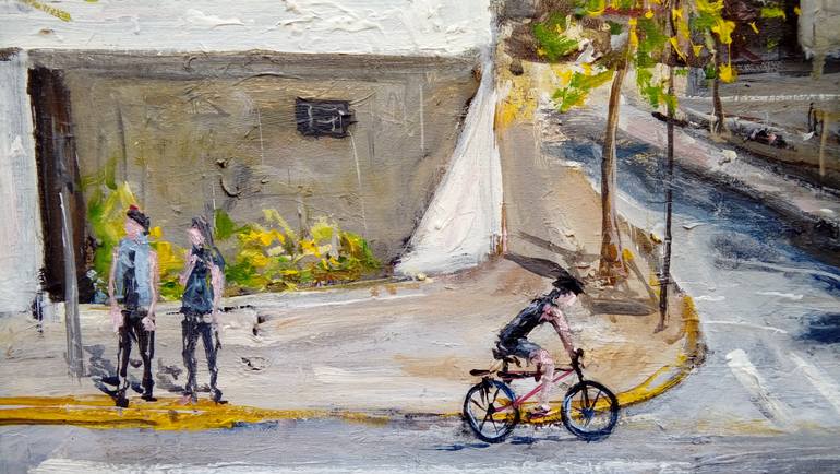 Original Expressionism Cities Painting by Federico Tesei