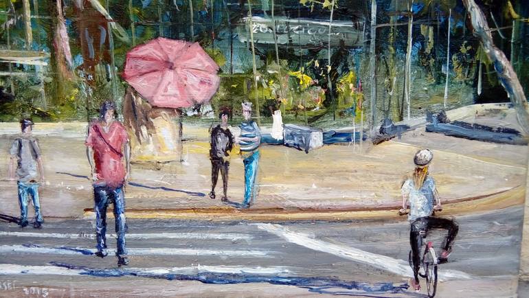 Original Fine Art People Painting by Federico Tesei